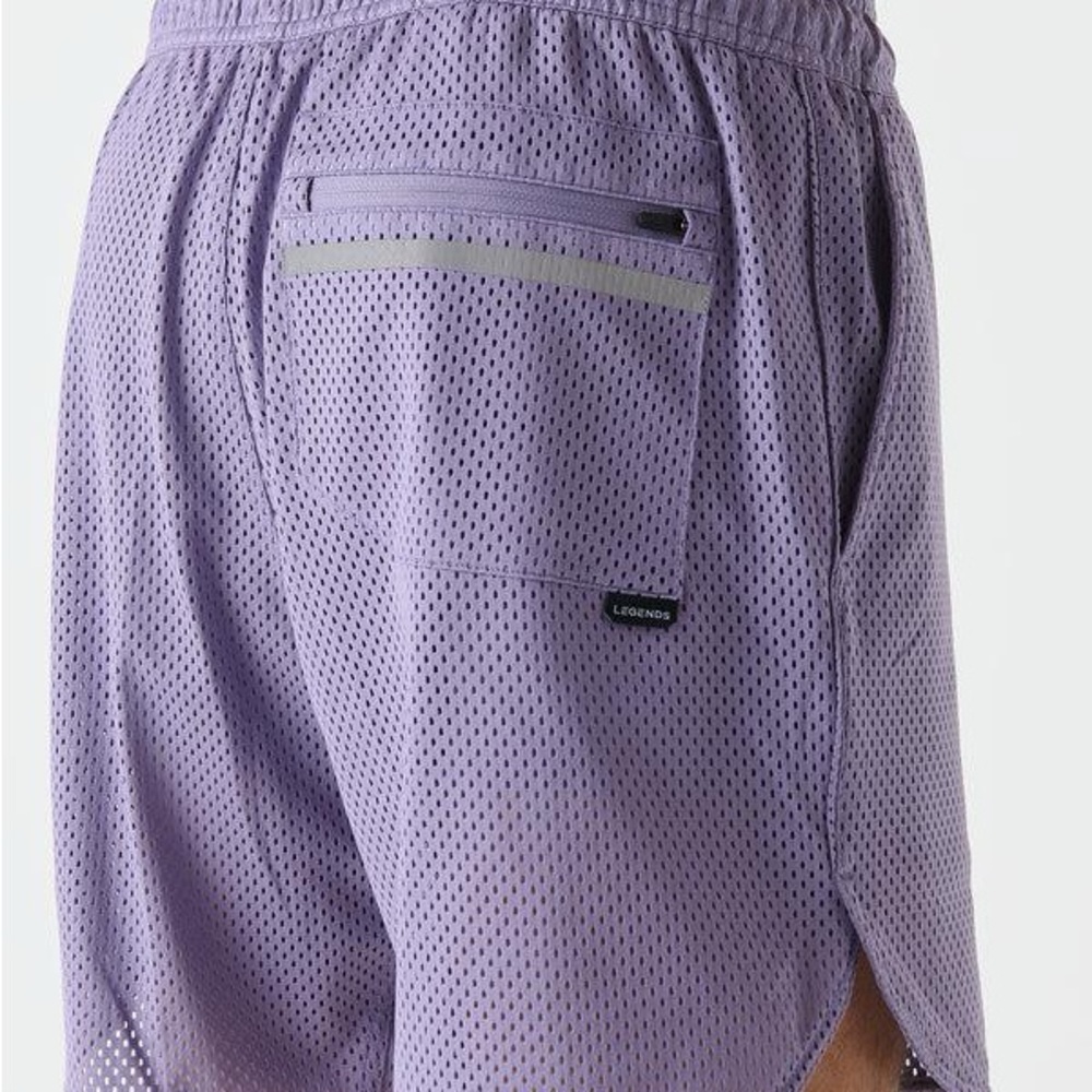 Legends 5” Luka Violet Sky Lined Mesh Athletic Shorts for Men - Picture 2 of 5